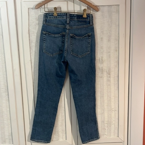 AMO Chelsea Crop Hope High Rise Straight Jeans in hope 24 - Picture 7 of 11